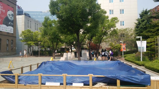 ソウル市立美術館前の風景